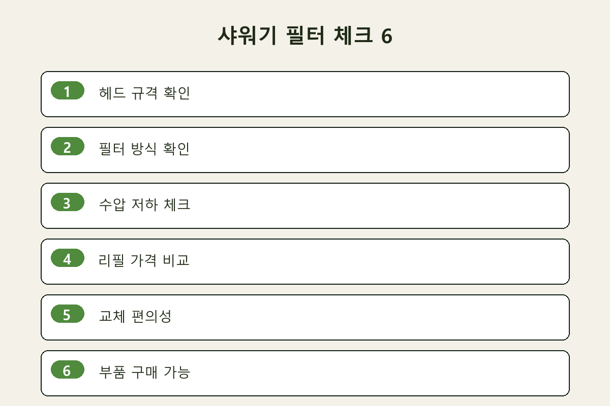 샤워기 필터 체크 6