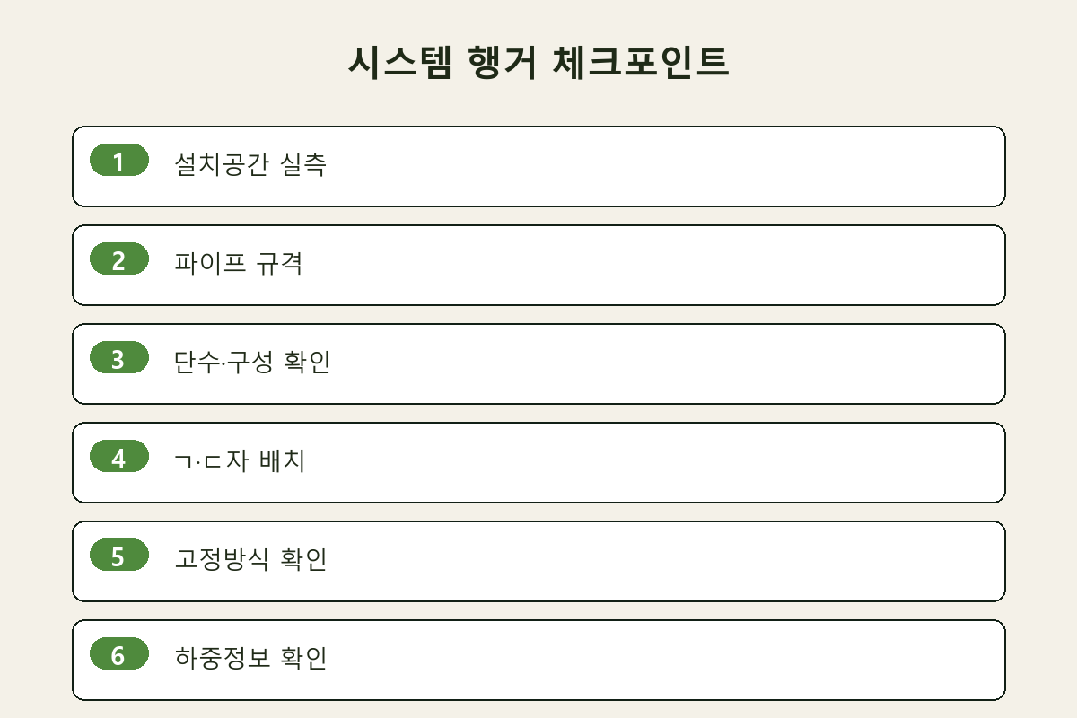시스템 행거 체크포인트