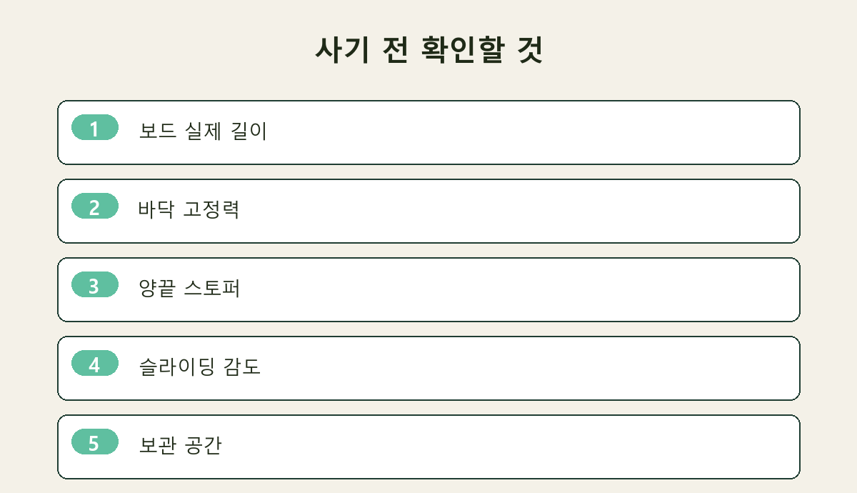 사기 전 확인할 것