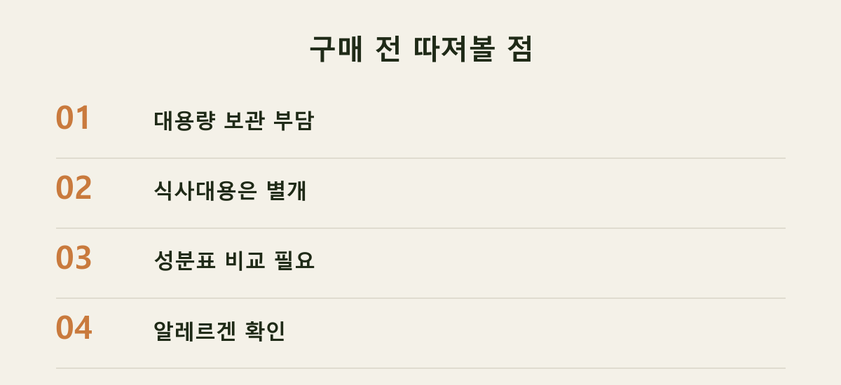구매 전 따져볼 점