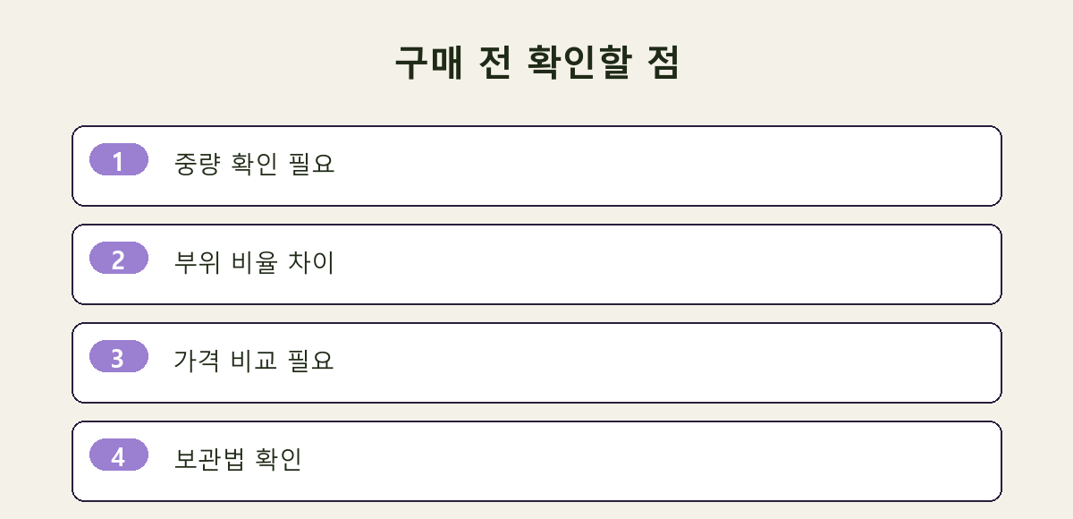 구매 전 확인할 점
