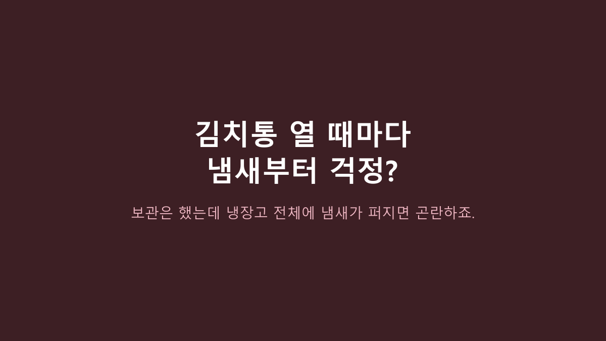 18L·8호 한 통입니다 - 백밀폐용기, 냉장고 자리보다 먼저 볼 4가지 상황