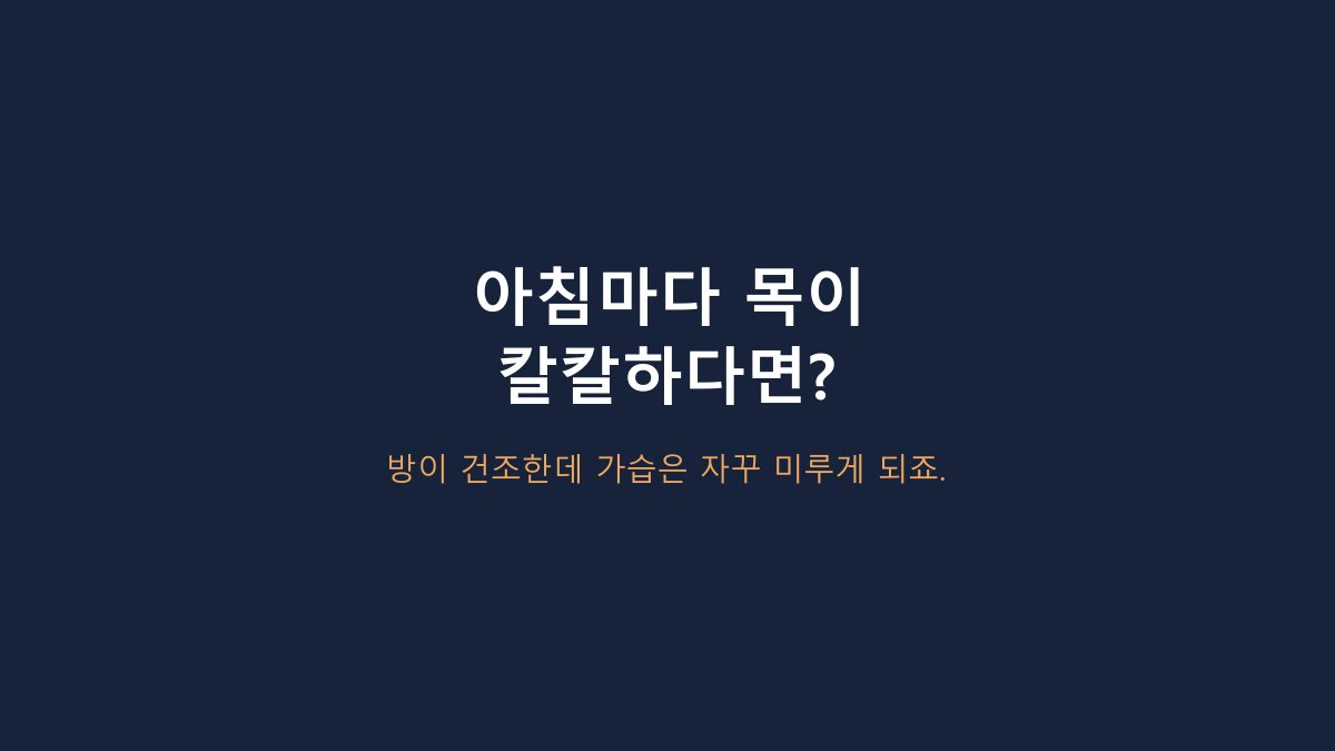 4L면 대용량이라 다 편한 줄 알았는데 아니었습니다 - 홈플래닛 초음파 가습기, 미니형·가열식과 갈리는 기준