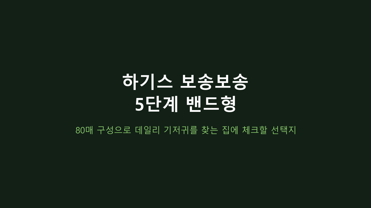 하기스 보송보송 5단계 80매, 체중만 보고 사면 후회합니다 - 밴드형·팬티형·묶음수량 비교