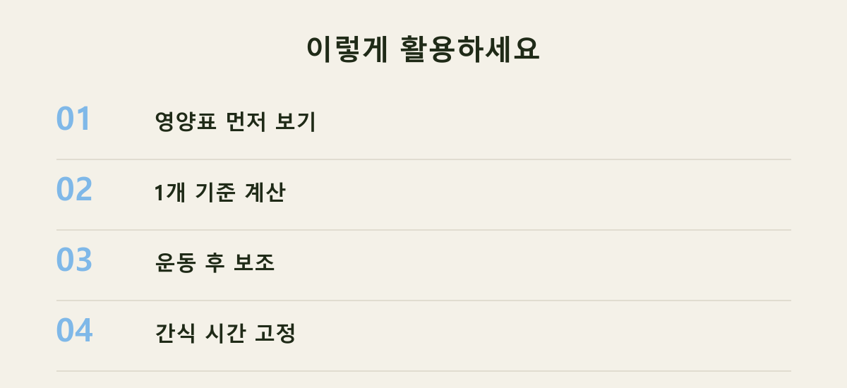 이렇게 활용하세요