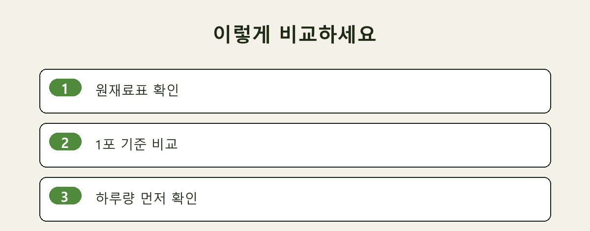 이렇게 비교하세요