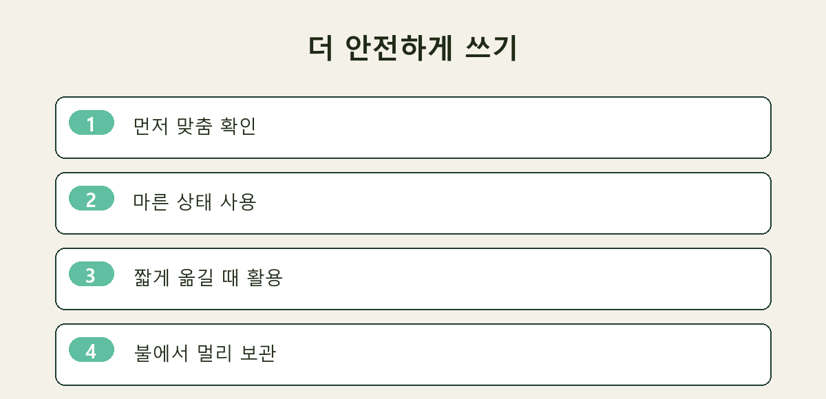 더 안전하게 쓰기