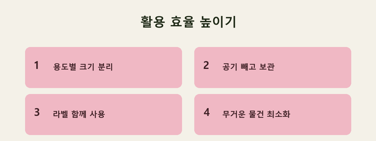 활용 효율 높이기
