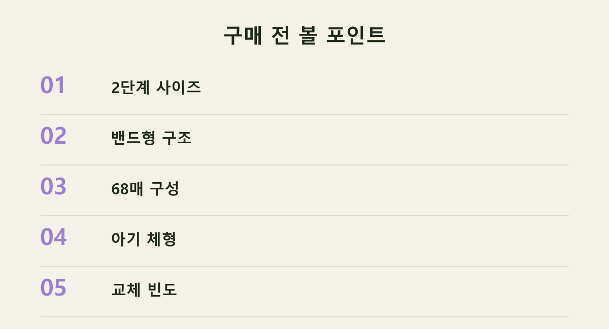 구매 전 볼 포인트