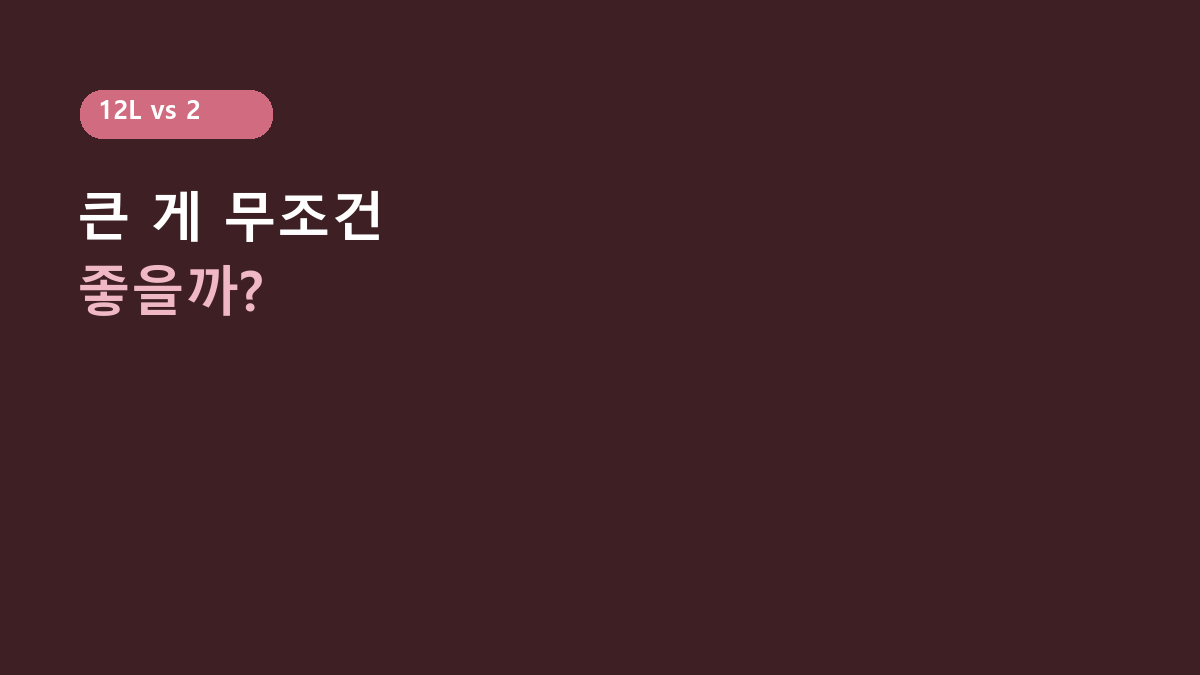 롯데알미늄 12L 제습기 비교, 20L급보다 나을까?